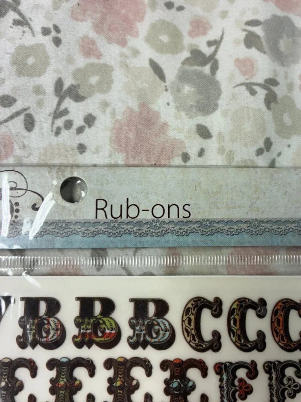 Fancy Rub-On Letters - Scrapbooking - Dance Hall Alphas - NWT